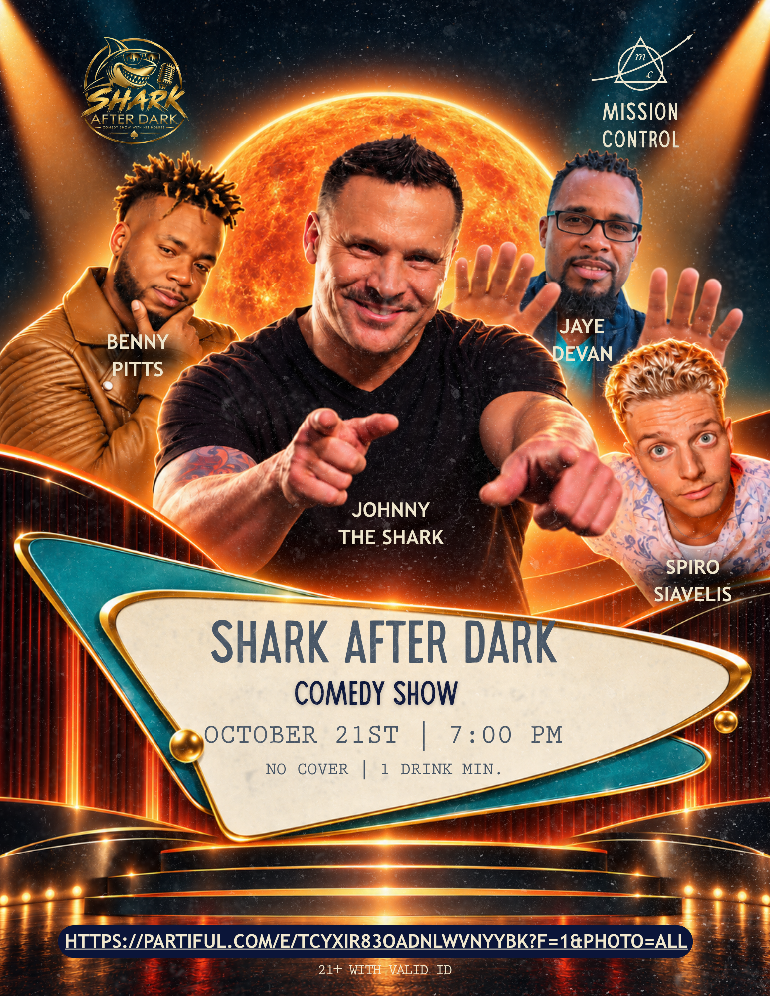 Comedy night flyer